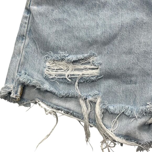 Levi-s 501 Women's Blue Shorts size 10 - Picture 4 of 6